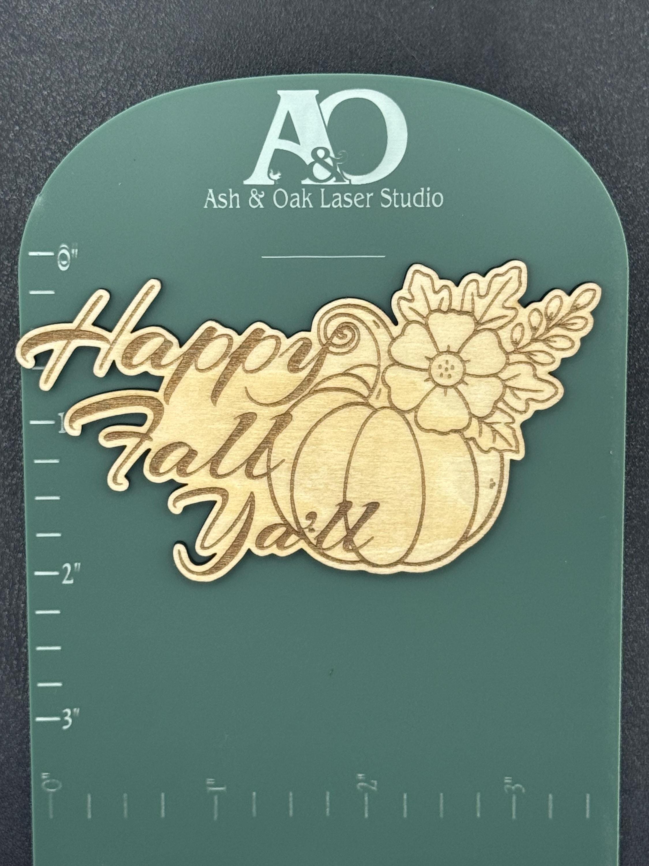 Fall Wood Magnet Set | Pumpkins | Fall Truck  Decor | Laser Engraved