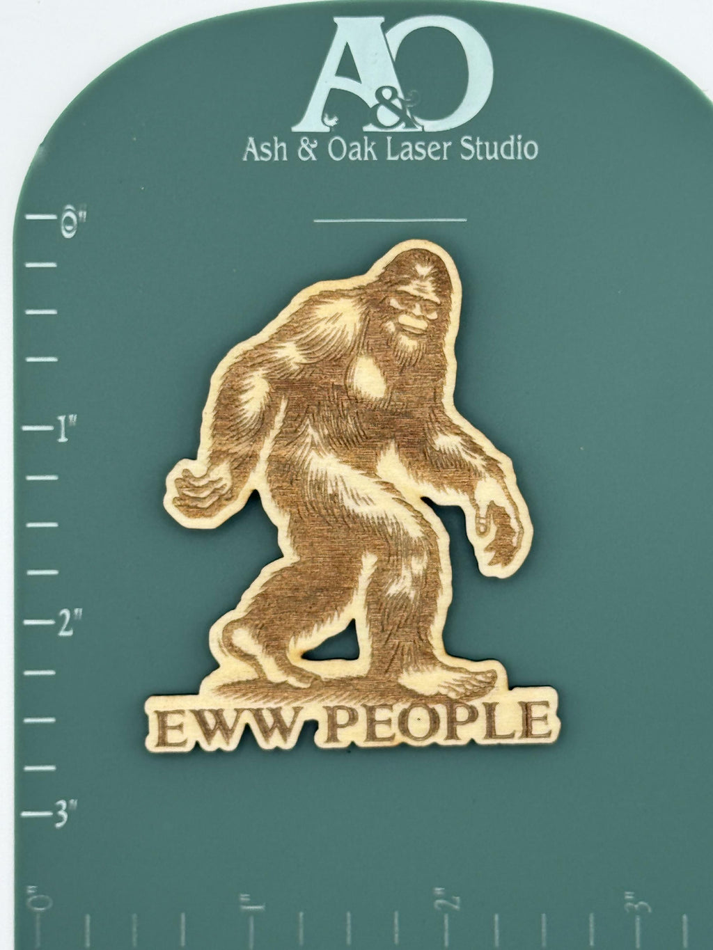 Believe Bigfoot Wood Magnet | Sasquatch | Go Away & Eww People Avail.