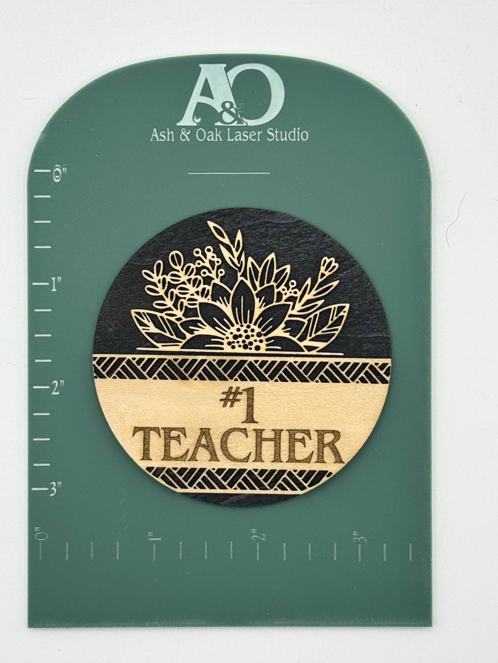 Teacher Gift | Laser Engraved Magnet | Personalized | #1 Teacher