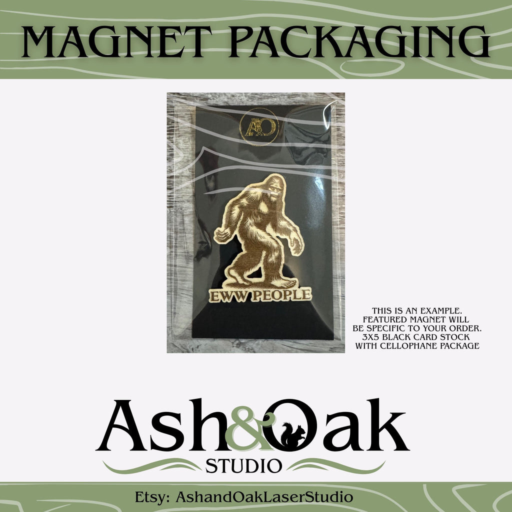 Highland Cow Magnets | Farmhouse | Rustic Design | Wood Laser Engraved | Country Cottage