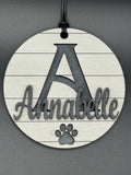 Personalized Dog Name Ornament