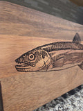 Here Fishy, Fishy! Charcuterie Display Board for Fisherman.