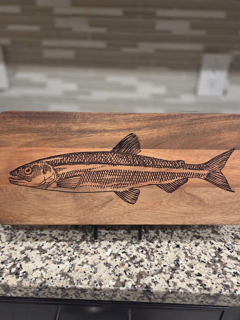 Here Fishy, Fishy! Charcuterie Display Board for Fisherman.