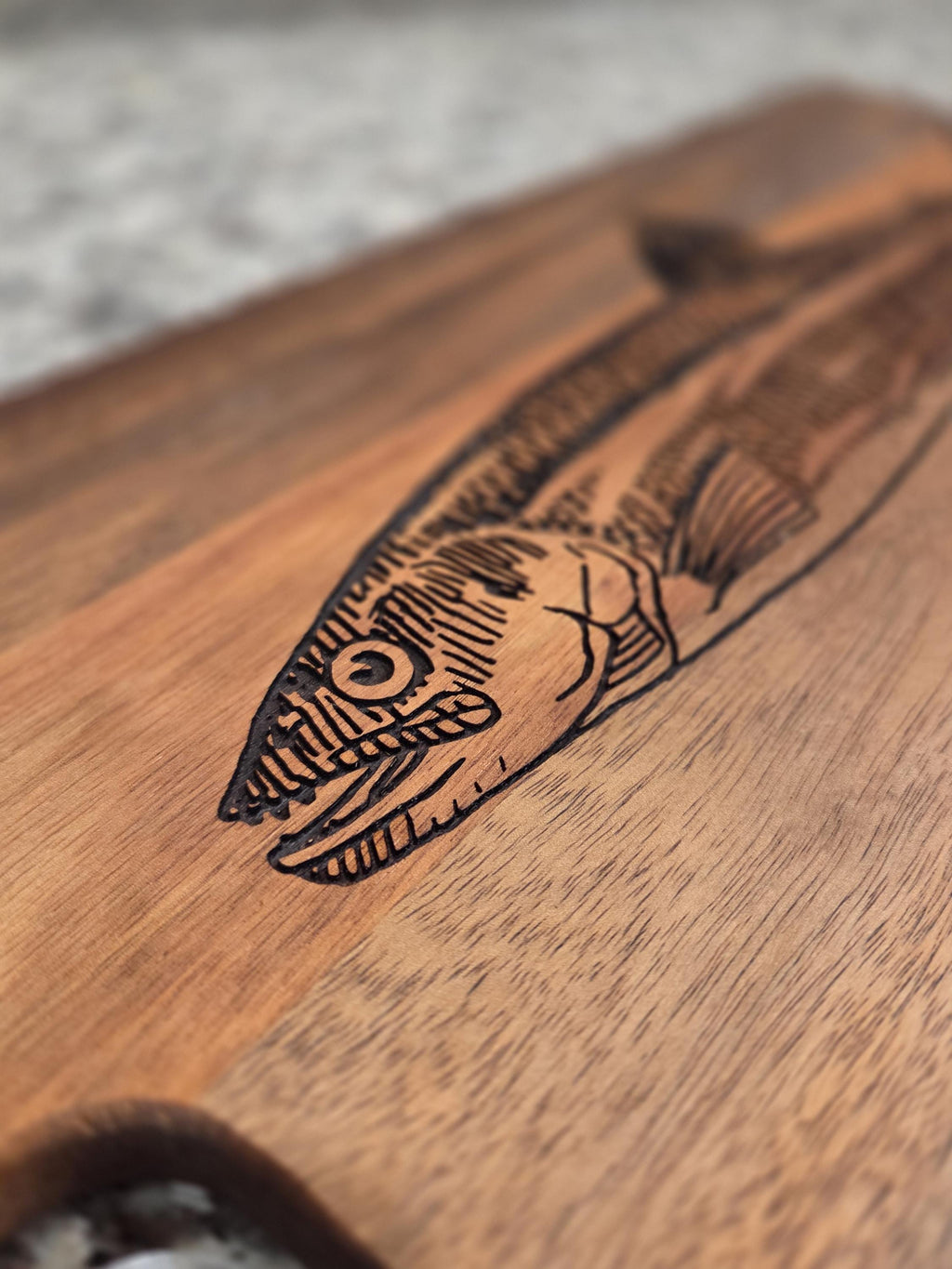 Here Fishy, Fishy! Charcuterie Display Board for Fisherman.