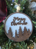 Rustic Christmas Ornament | Hand-Stained Decor | Classic Style Ornament Gift