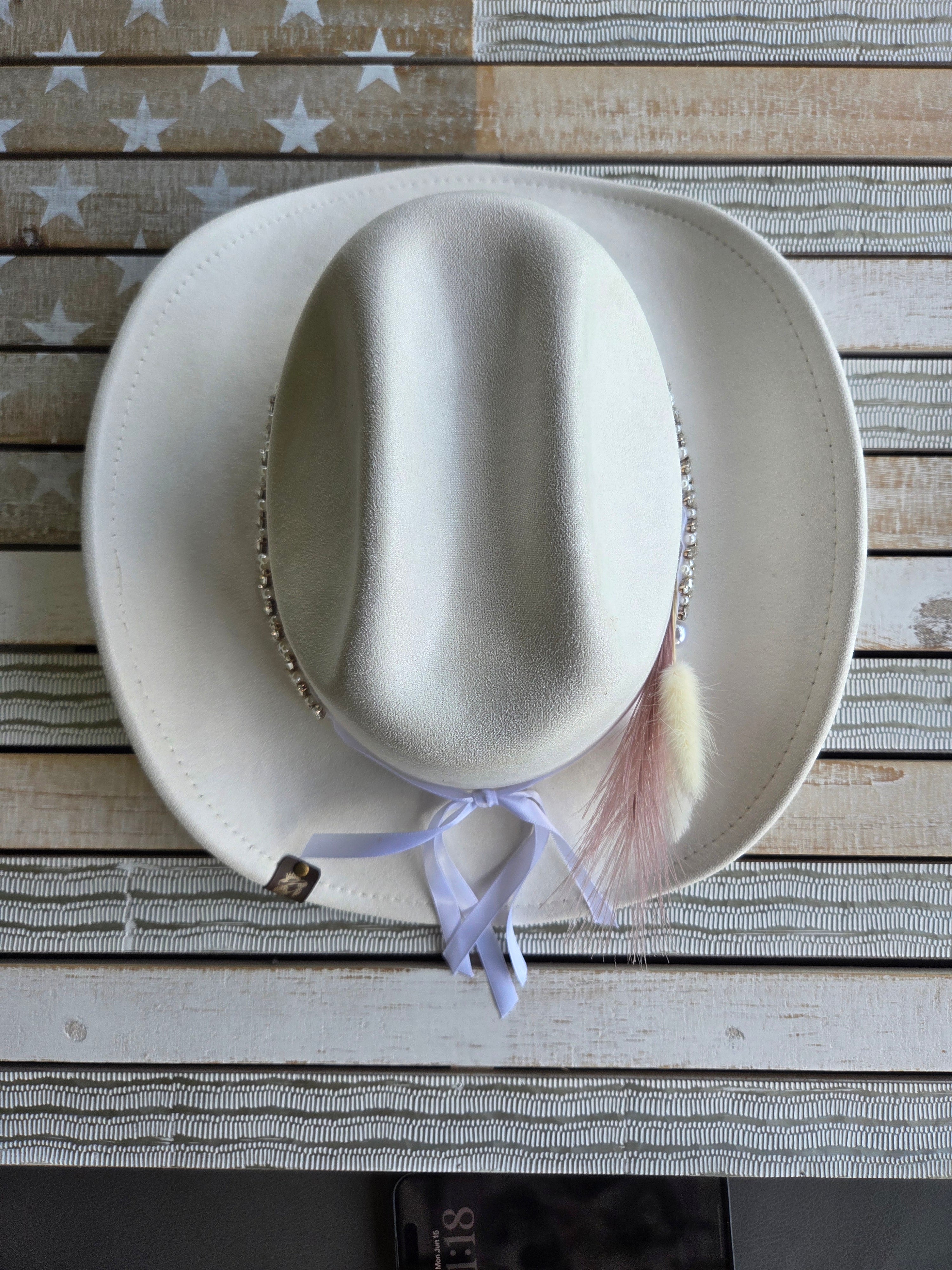 Elegant Wedding Cowgirl Hat | Bachelorette