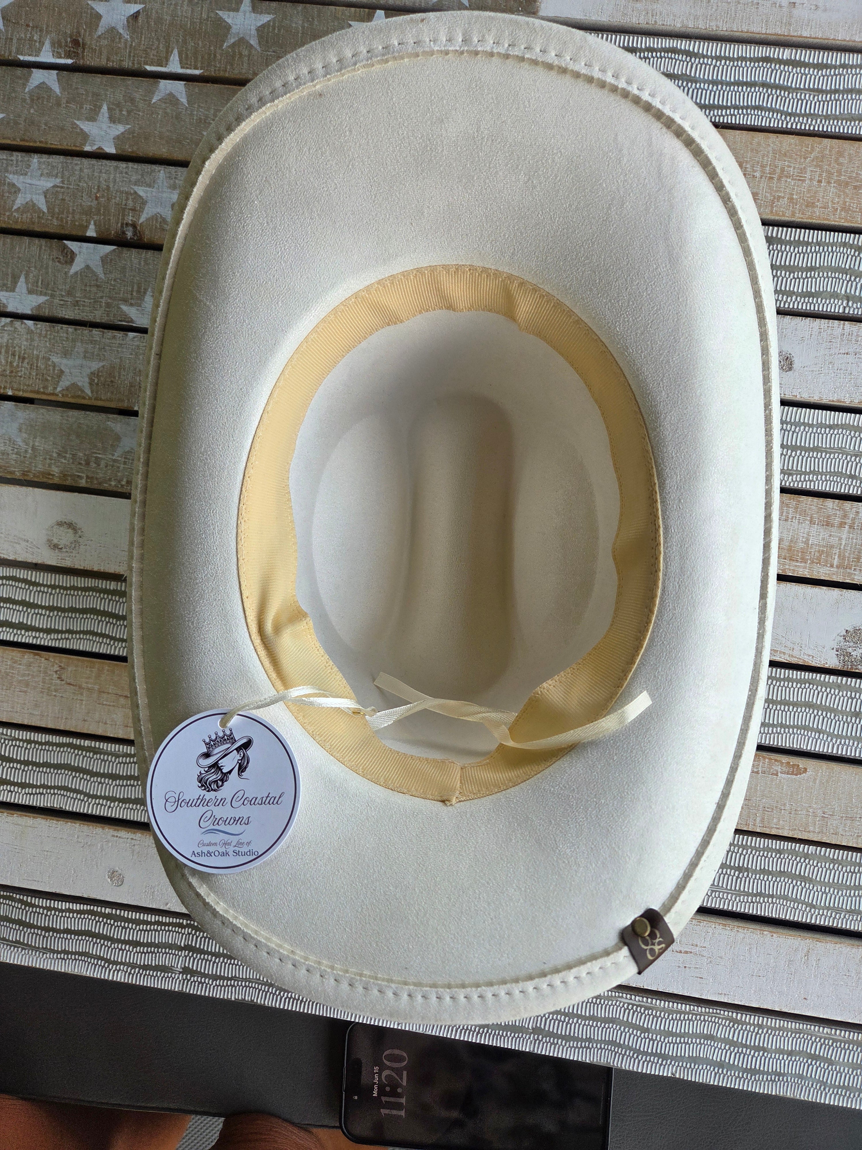 Elegant Wedding Cowgirl Hat | Bachelorette
